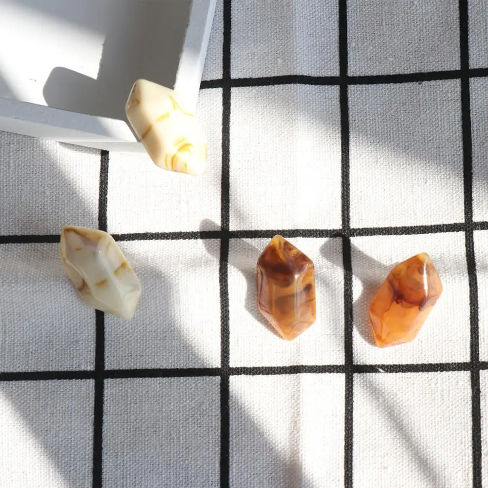 Korean geometric irregular tortoise resin earrings minimalist chic for  women jewelry earrings