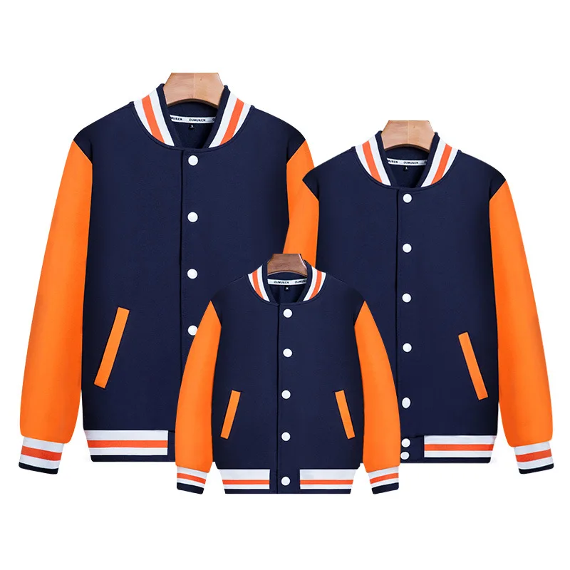 
OEM/ODM man women school 100% Polyester unisex baseball Wool Jacket Leather Sleeves college fleece jacket 