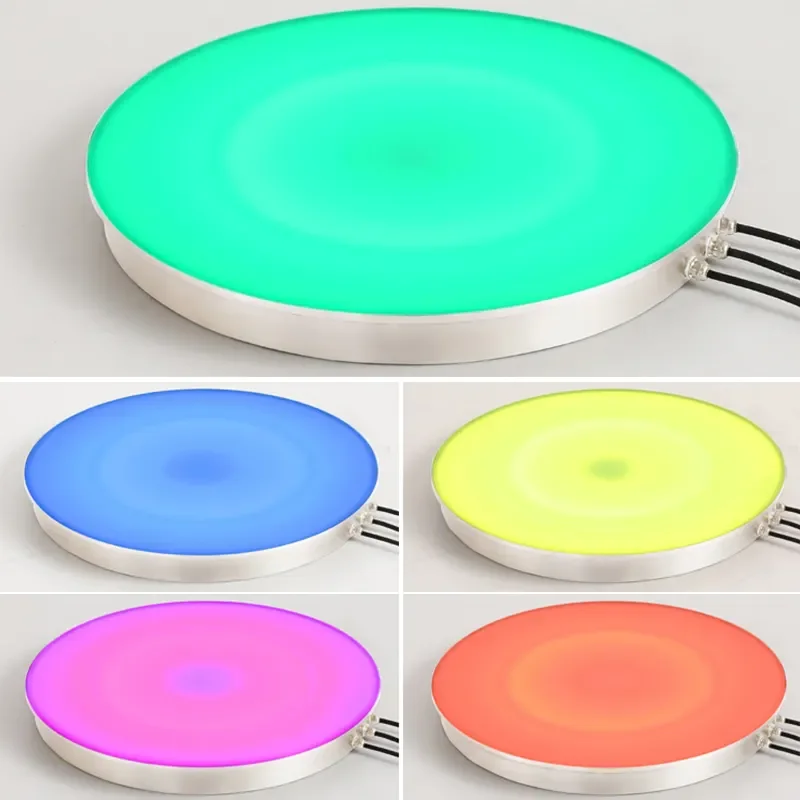 Интерактивный RGB круглый светодиодный кирпичный светильник для танцпола сенсорный напольный парка Сад Квадратный пейзаж