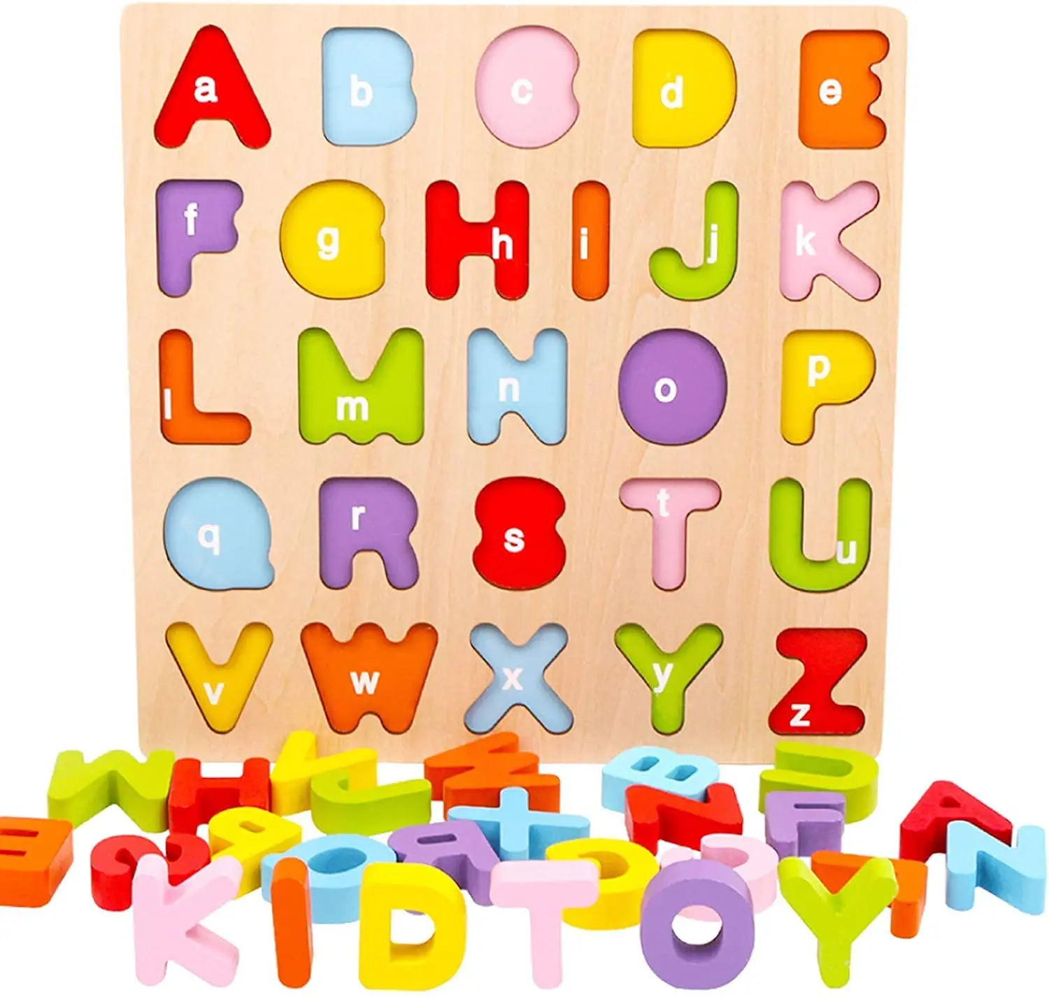 Wooden Board Alphabet Number Kids Montessori 3d Learning Puzzle Early Educational Activity Boards Toys For Child Boys And Girls