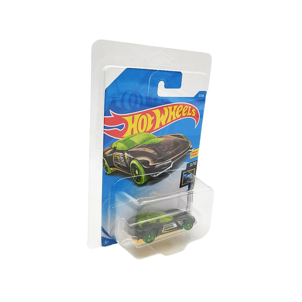 Custom Recycled Clear Clamshell Blister Pack Hotwheels Protector