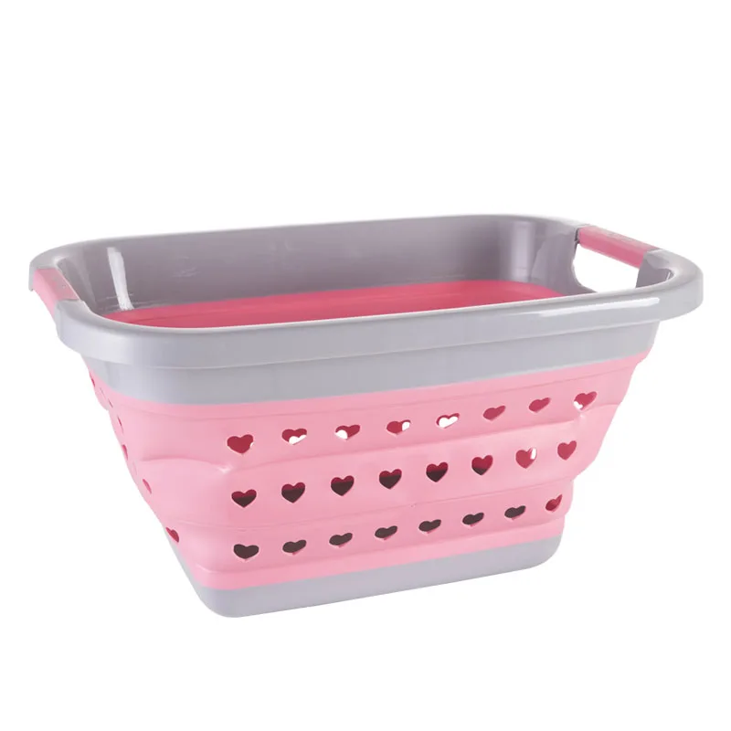 Square Circle Portable Folding Water Container Space Saving Bucket Collapsible basket