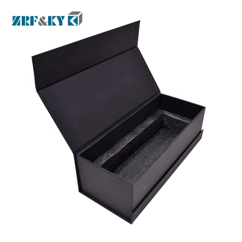 Custom Luxury Printed Black Cardboard Paper Tea Cup Gift Magnetic Closure Boxes