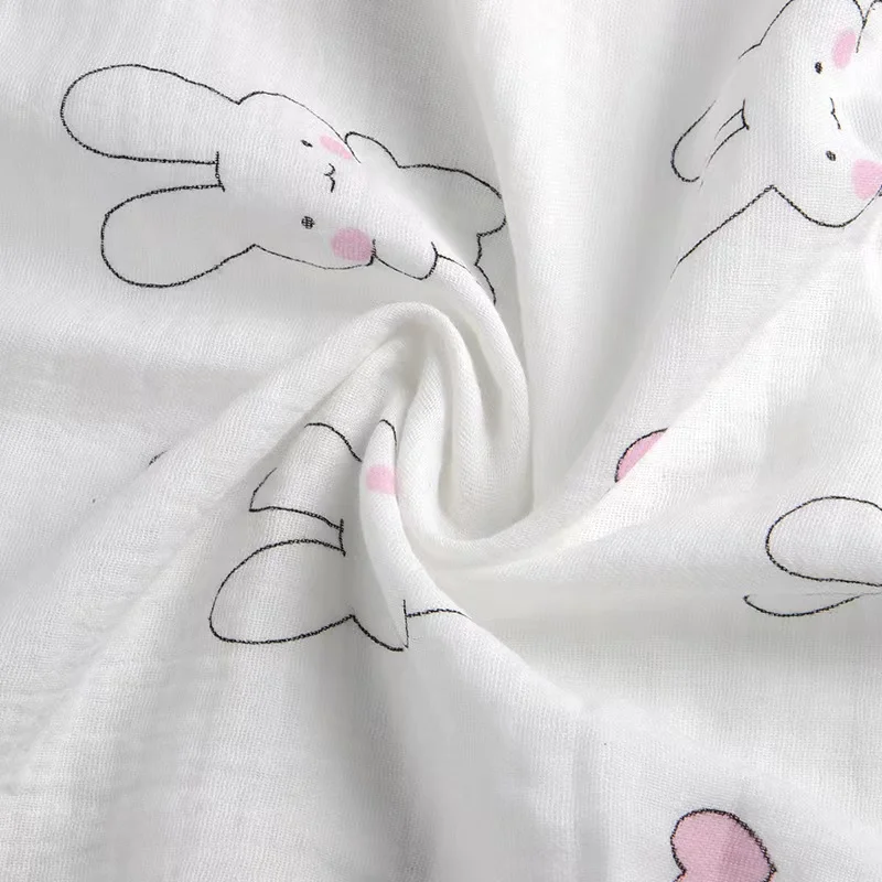 Wholesale rolls cheap baby crepe wrinkle plain dyed solid color soft muslin 100% cotton double gauze fabric