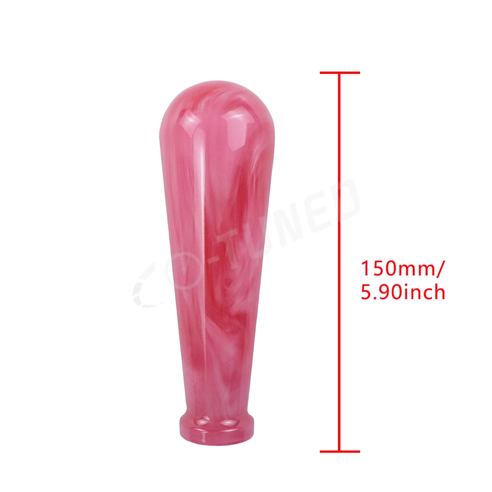 JDM Racing Styling Resin Pearl Shift Knob Cool Dildo Marble Car Gear Shift Knob 15CM Universal Car Interior Parts