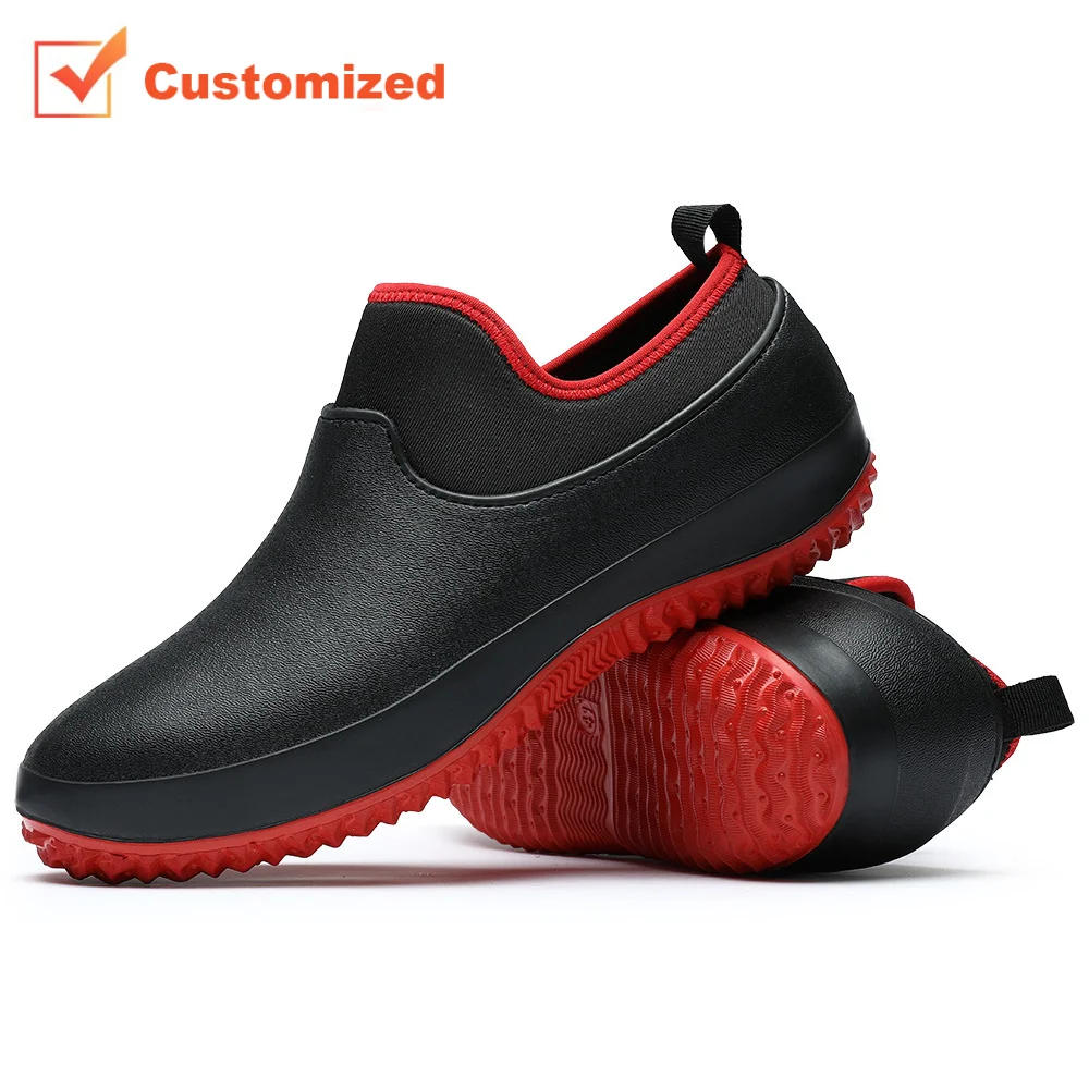 Accepted Custom Unisex Restaurant Waterproof Resistant Best Quality Cheap Non-slip Safety Kitchen Chef Shoes