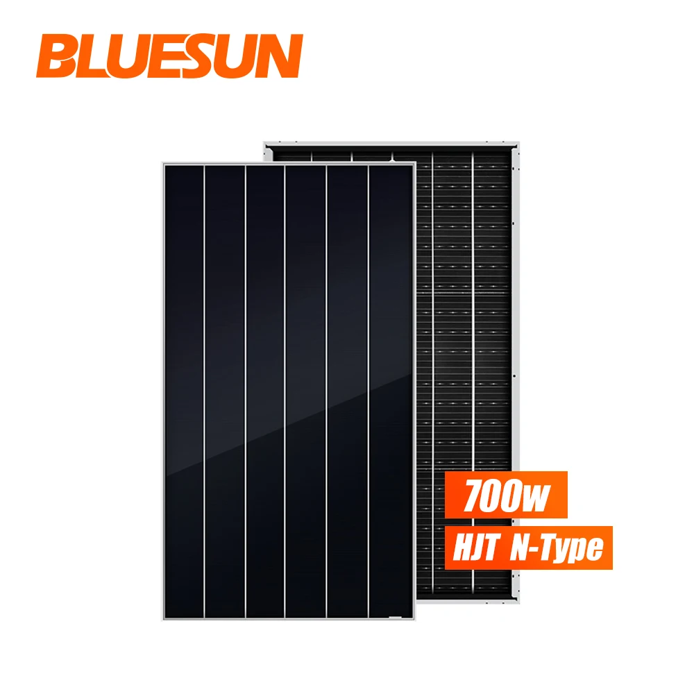 Bluesun HJT Shingled Solar Panel 700w  Mono Solar Panel 700w Pv Module