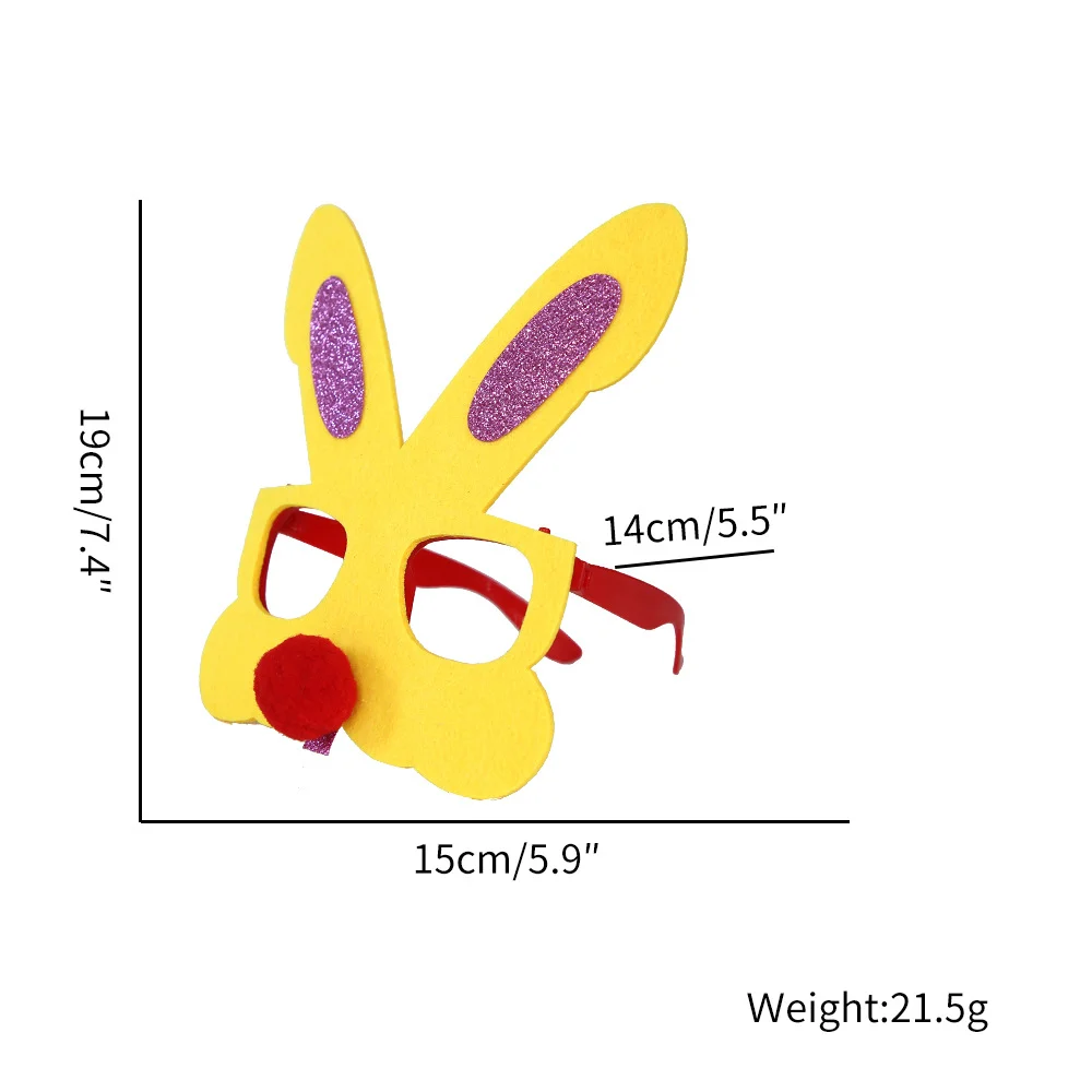 2024 Easter party decoration easter plastic egg Cartoon animals and eggs glasses for easter decoration 2024 supplies kids toys