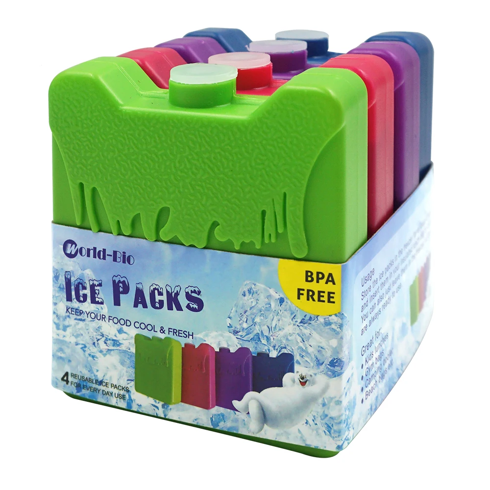 Trending Products Plastic ice bricks for Camping/lunch/picnic Ice Packs for Cooler Large Ice Boxes