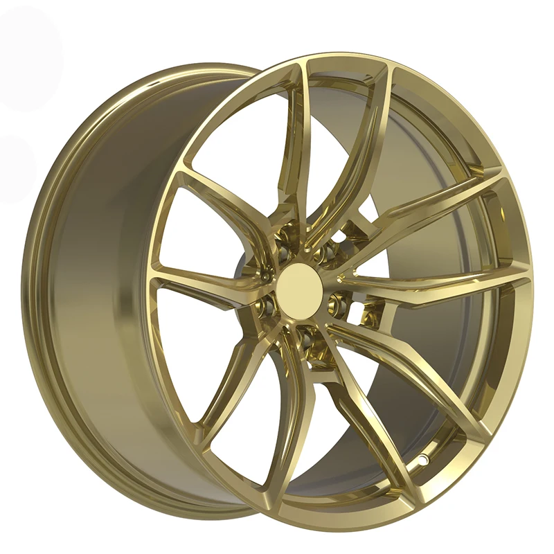 Factory Price Forged Alloy wheels Luxury Gold Color Passenger Car Wheels 5*114 5*112 5*120 Racing Wheel Rims