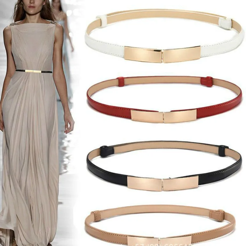 Leather All Match Sashes Dresses Blouse Tops Sweater Women Waist Belt