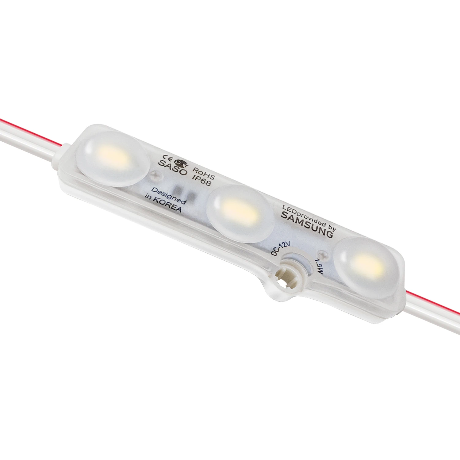 Economic 200pcs pack LED module 3 LED 1.5 watts 126lm smd5730 12V DC epistar led module light