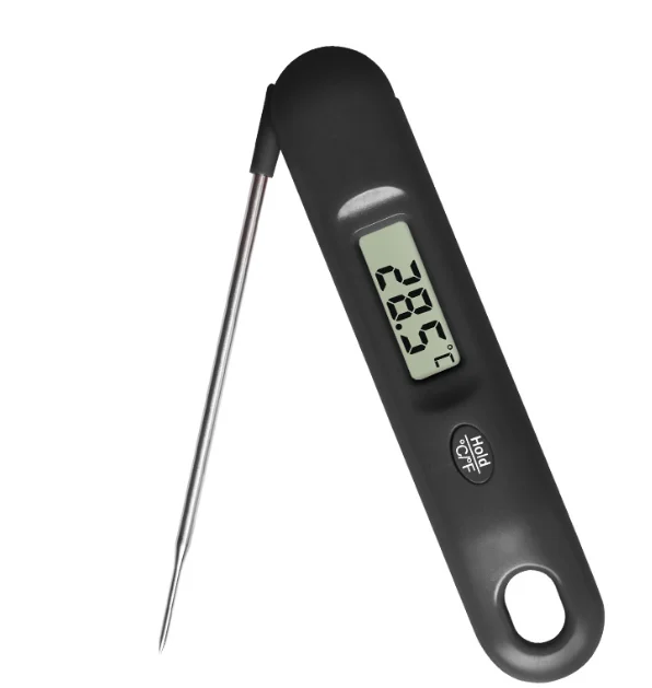 Folding meat thermometer Kitchen household food thermometer Baking water temperature gauge wholesale