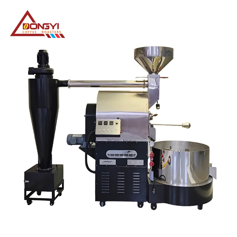 Commercial 12kg 15kg Cast Iron Drum Coffee Roaster Machine Electric Power Source Gas Option Best Price
