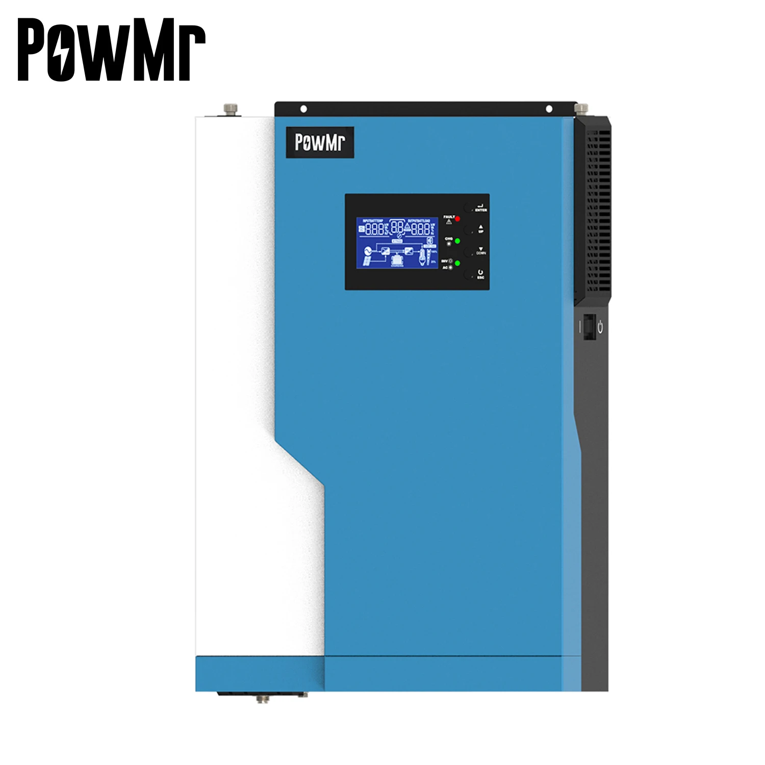 PowMr 5500W MPPT 100A 500VDC PV Input 220VAC 48VDC 5.5KW All In One Hybrid Solar Charger/inverter with WIIFI