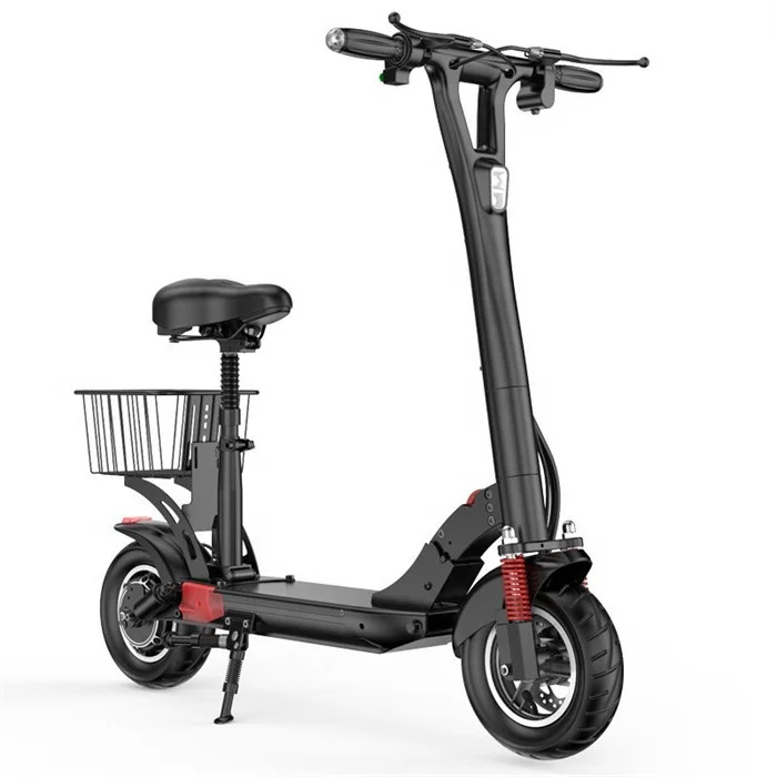 Wholesale 400W 36V folding two wheel electric scooter 10 inch adults electric scooter with seat