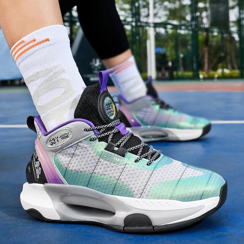 Manufacture Basketball Black Professional Us Sneakers New Originals Retro High Top Basketball Shoes