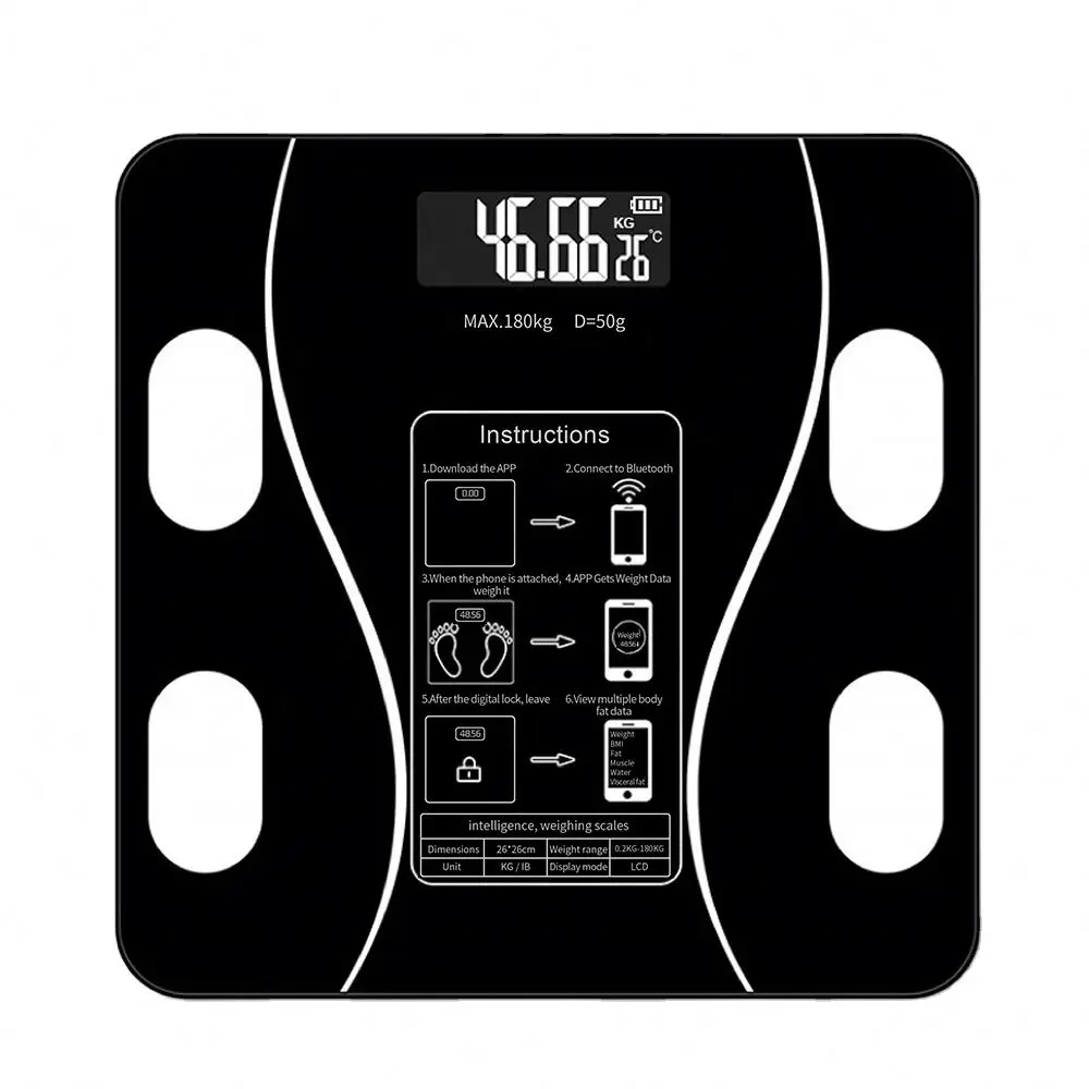Precision Household Electronic Body Fat Scale Large Color Screen Accurate Weight and Body Fat Testing for Home Use