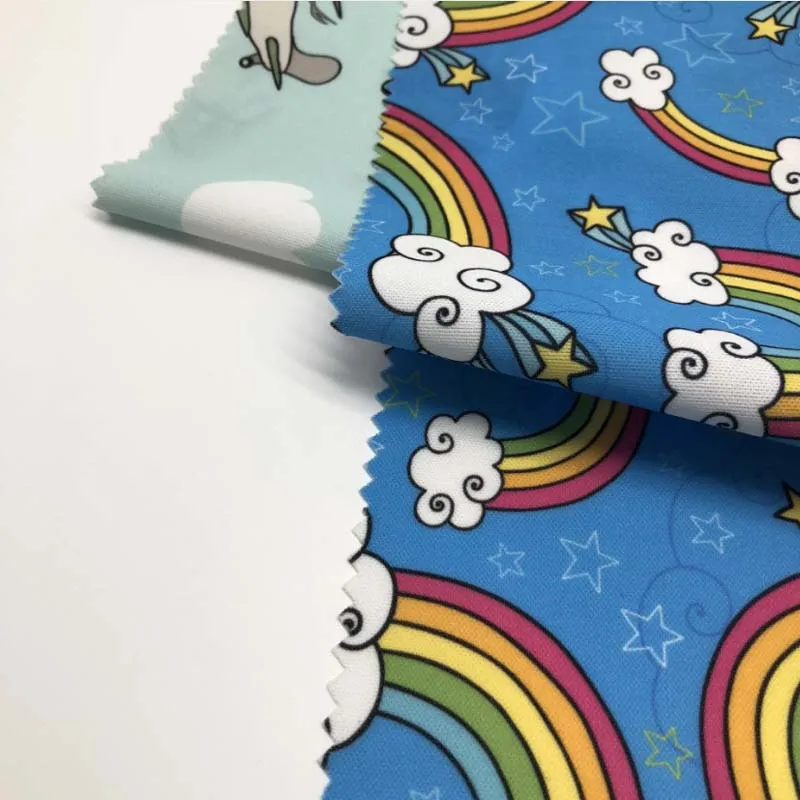 Waterproof Water Repellent Custom Printed Pul Fabric For Cloth Diaper Wet Bag