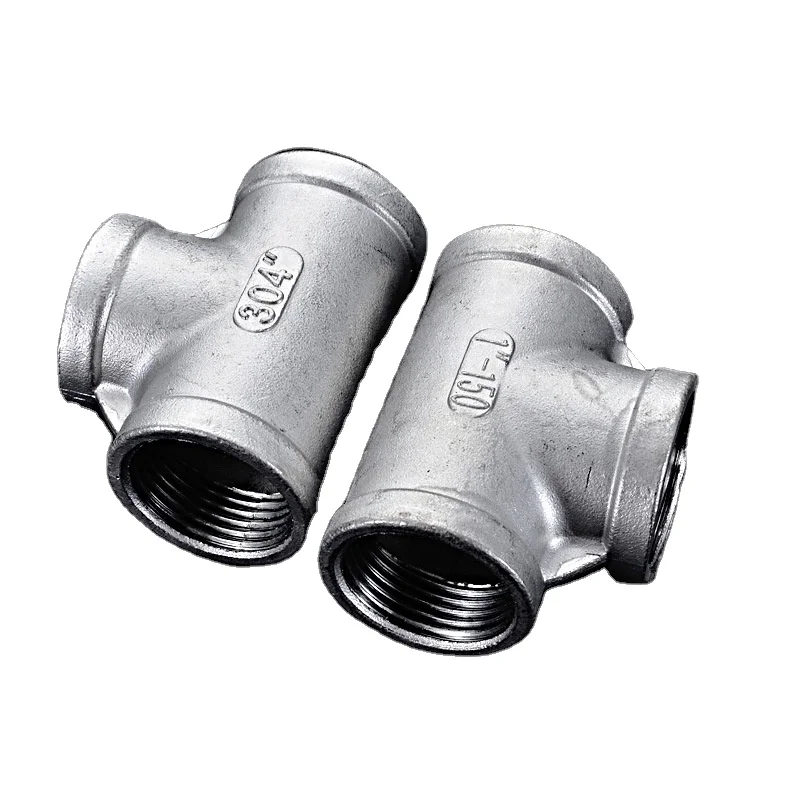 Wholesale Ecost 304 Stainless Steel Female Equal Tee Fittings Steel Construction Fittings