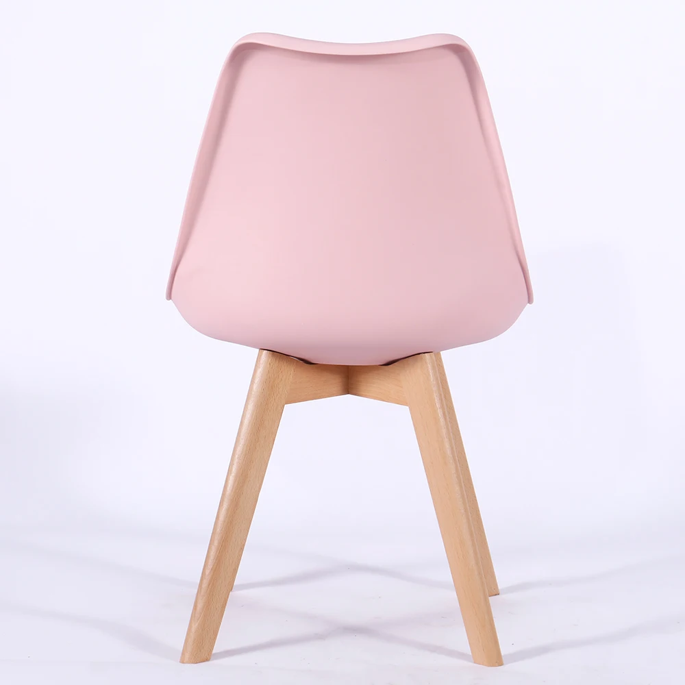 Restaurant Living Room Dining Furniture for wood Color PU Leather Leisure Chair