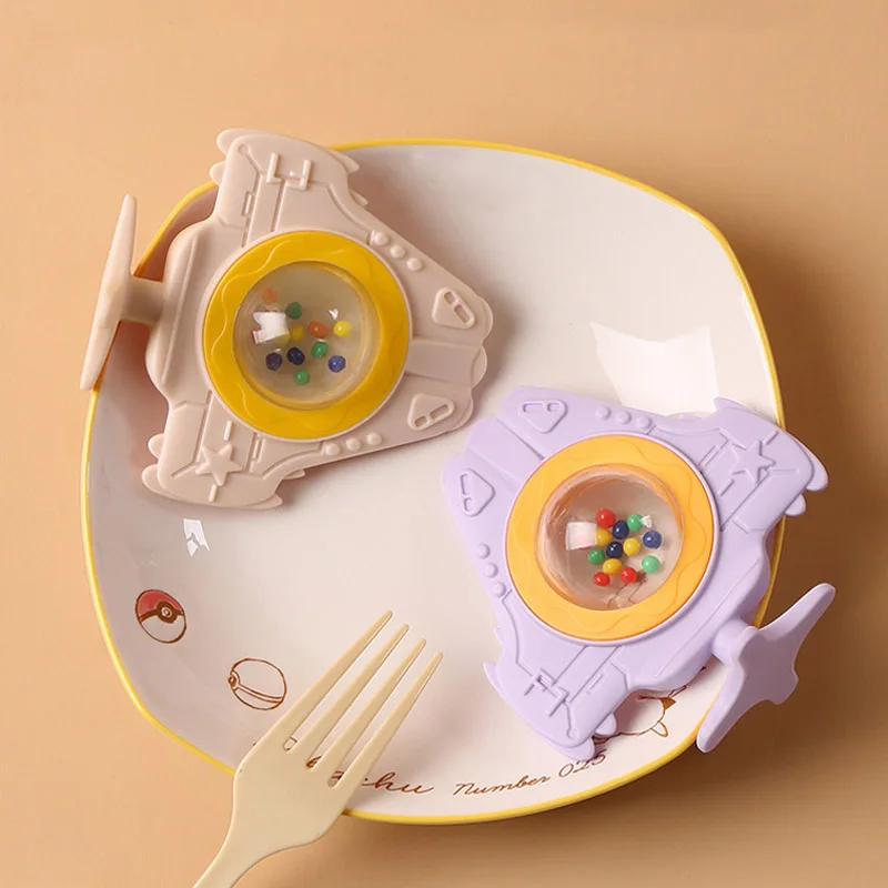 New Airplane Rattle Teether Baby Plastic Toys Food Grade Silicone Baby Teething Toy Rattles Baby Toys For Kids