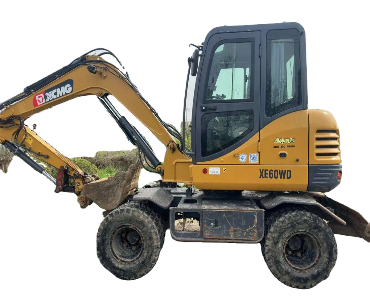 Б/у XCM xe60wd колесный экскаватор Doosan 6 тонн dh210w-7 21 тонна год 2022