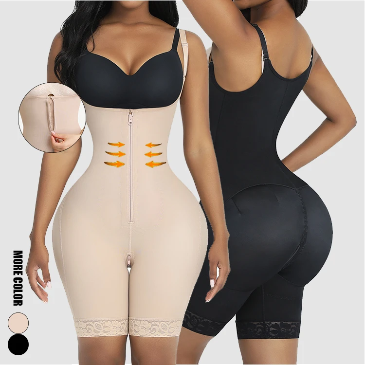 HEXIN Women Body Shaper Butt Lifter Shapewear Tummy Control Waist Trainer Bodysuit Adjustable Straps Corset Shapers Seamless Shapewear
