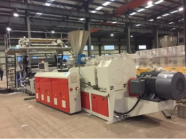 Amazing price SKYWIN Luxury Vinyl Tile  Flooring Making  Machine  Pvc Spc Extrusion Line For Flooring Production