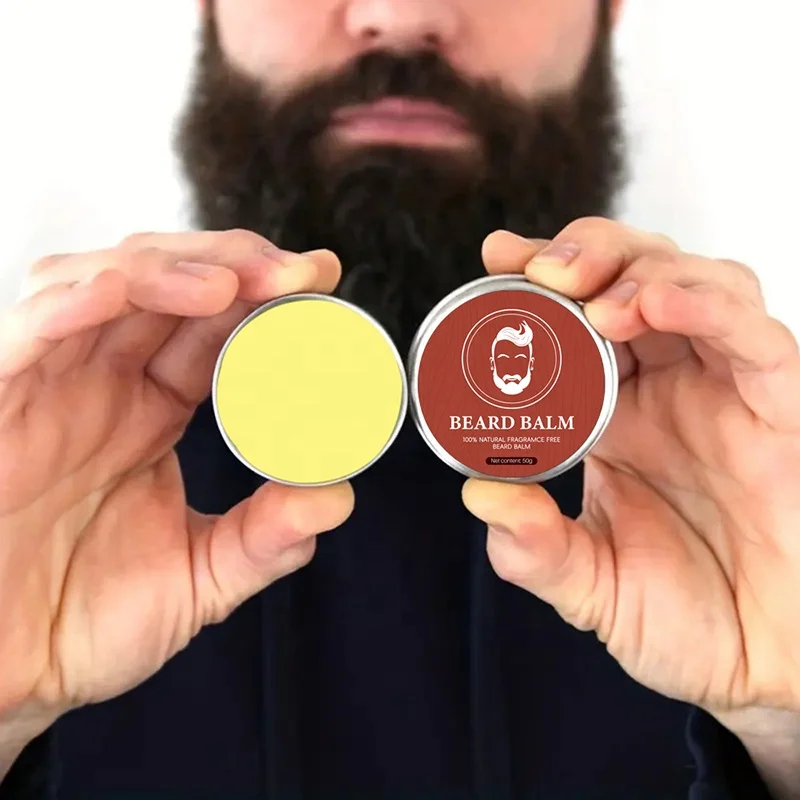 OEM 50g  pure natural private label men care product improves beard softness beard balm