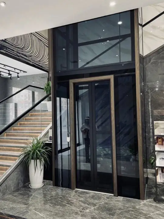 Customized Luxury Cabin Office Passenger Elevator for 6 Persons AC Drive Home Villa Warehouse Application