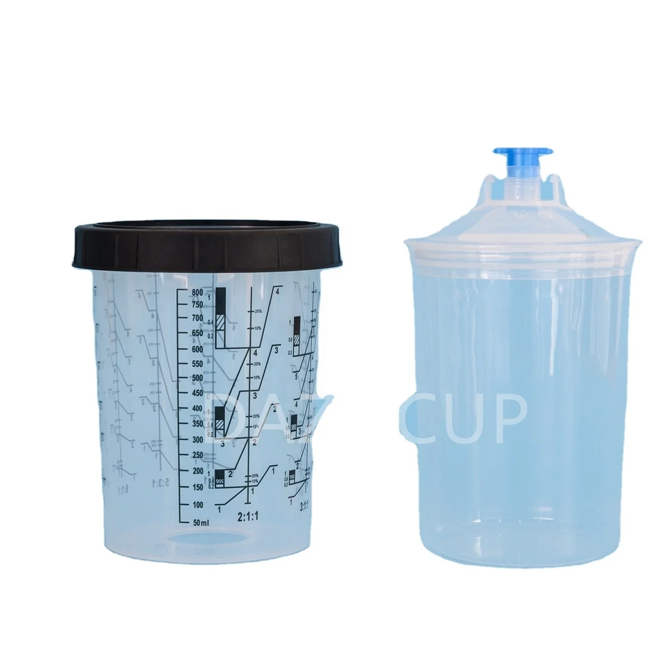 DAZE PPS CUP Spray Gun Professional Plastic Clip Type Preparation System Gun Paint Cup