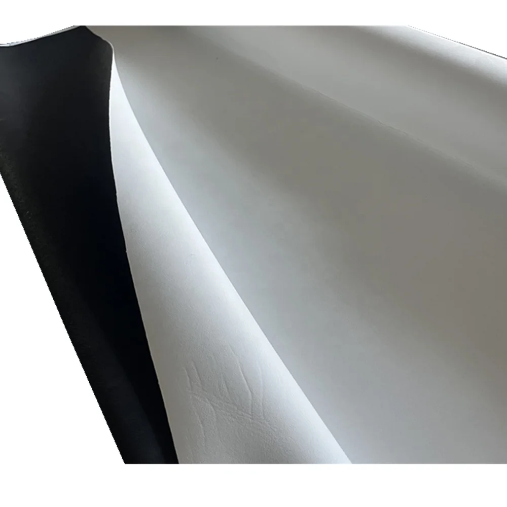 High Quality Waterproof White Soft Neoprene Fabric Laminated Leather For Sofa Bags Upholstery