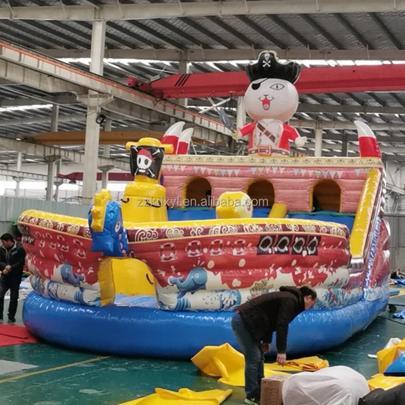 Ferris wheel style children inflatable slide plaza large outdoor trampoline toys to make money play equipment