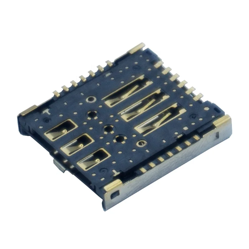 Nano Sim Card Micro Sim Card Micro SD Card Combine SMT Female type holder Socket connector