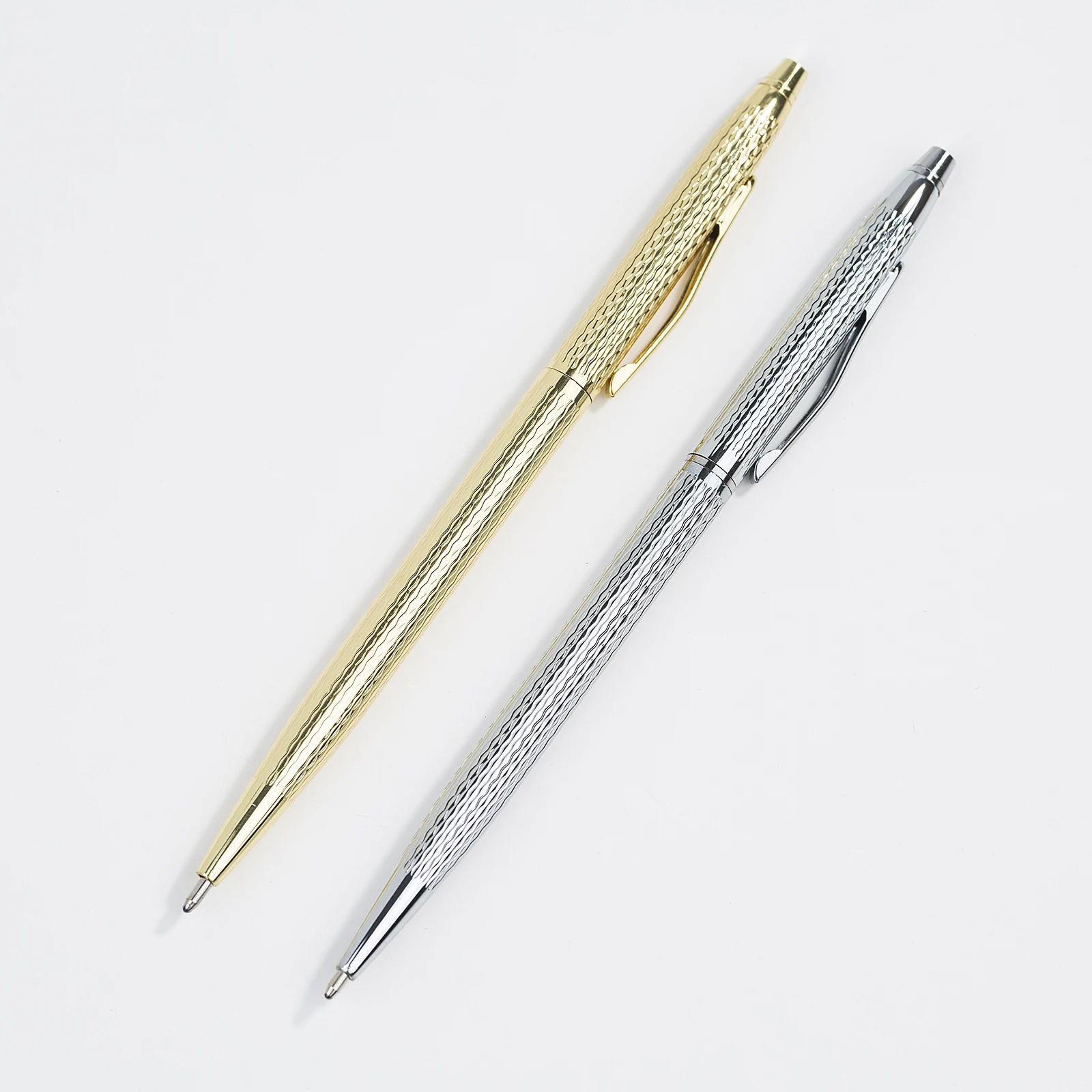 
Cross Twist Function Metal Ballpoint Pen Gold /Rose Gold/Silver Luxury Pens Promotional Custom Metal Pens 