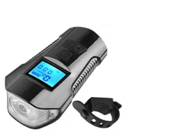 Новый дизайн светодиодный передний фонарь для ночной езды на велосипеде USB-зарядка велосипедный звуковой сигнал компьютер