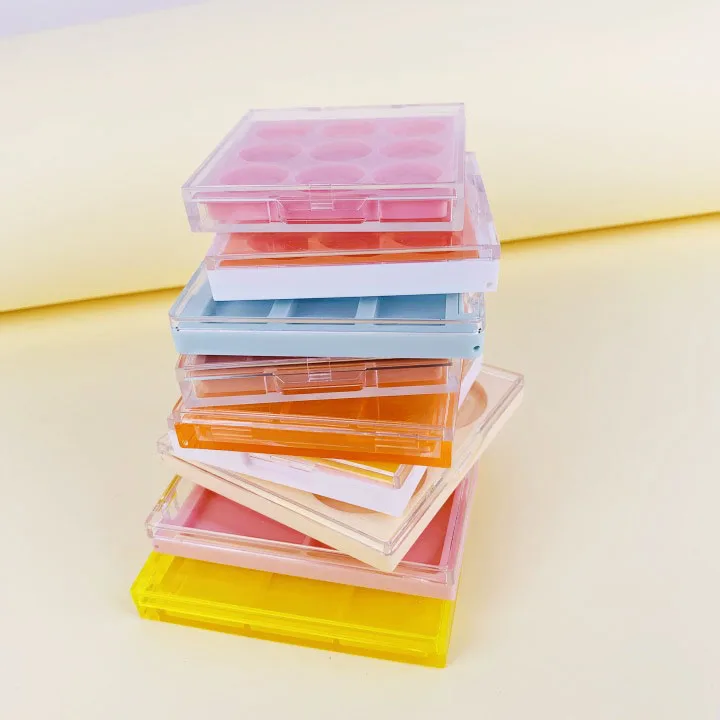 Ustom Your Own Brand Packing Container Case Private Label Pallet Shadow Palette Custom Silver Single Empty Eye Shadow Pans