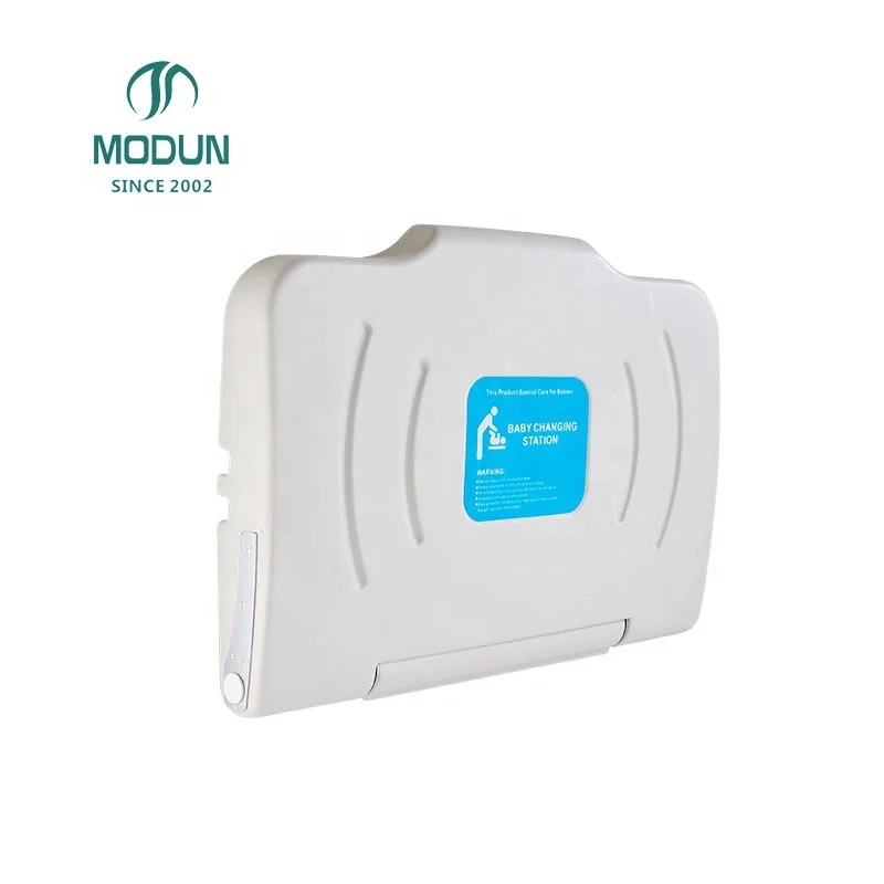 HDPE plastic bed table wall mounted infant diaper unit baby changing station for children