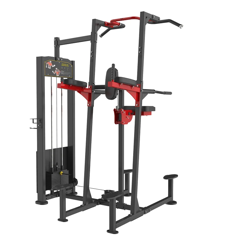 Sport Whole gym machine kneeling type dip/chin assist for club center assisted chin up/dip gym exercise machine