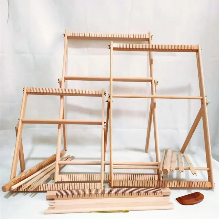 Large Diy Hand-knitting Machine Wooden Loom Toys Weaving Children Kids Toys