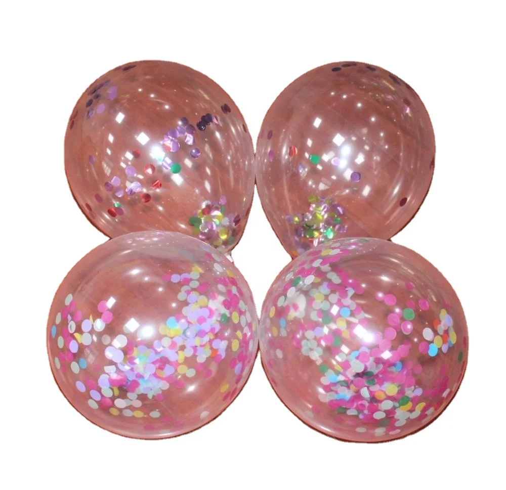 Factory direct sales12 inch party decoration Iridescent Confetti Balloons