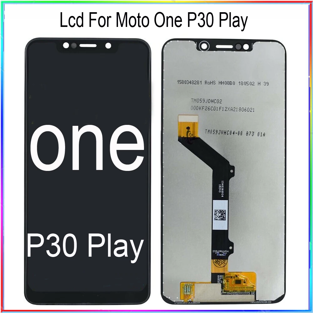 For Motorola for Moto One lcd display screen with touch digitizer assembly for Moto P30 Play XT1941-1 XT1941-3 XT1941-4