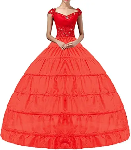 
Skirt Slips Floor Length Underskirt for Ball Gown Wedding Dress Women Crinoline Hoop Petticoats 