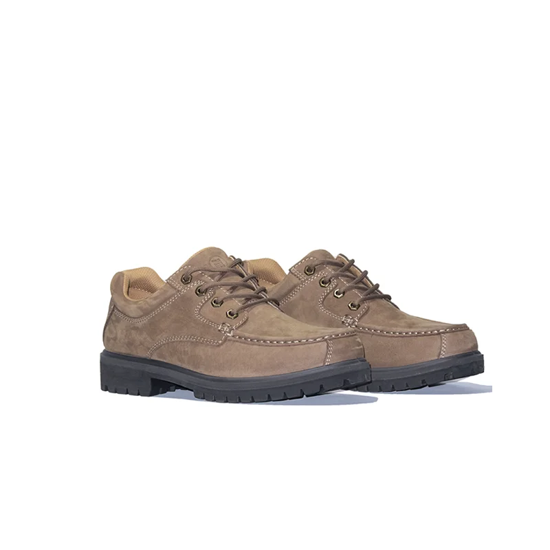 
China Made Slip on Loafers Lightweight Nubuck Genuine Leather Casual Walking Shoes Fashion anti-slip Mens Casual Work shoes 