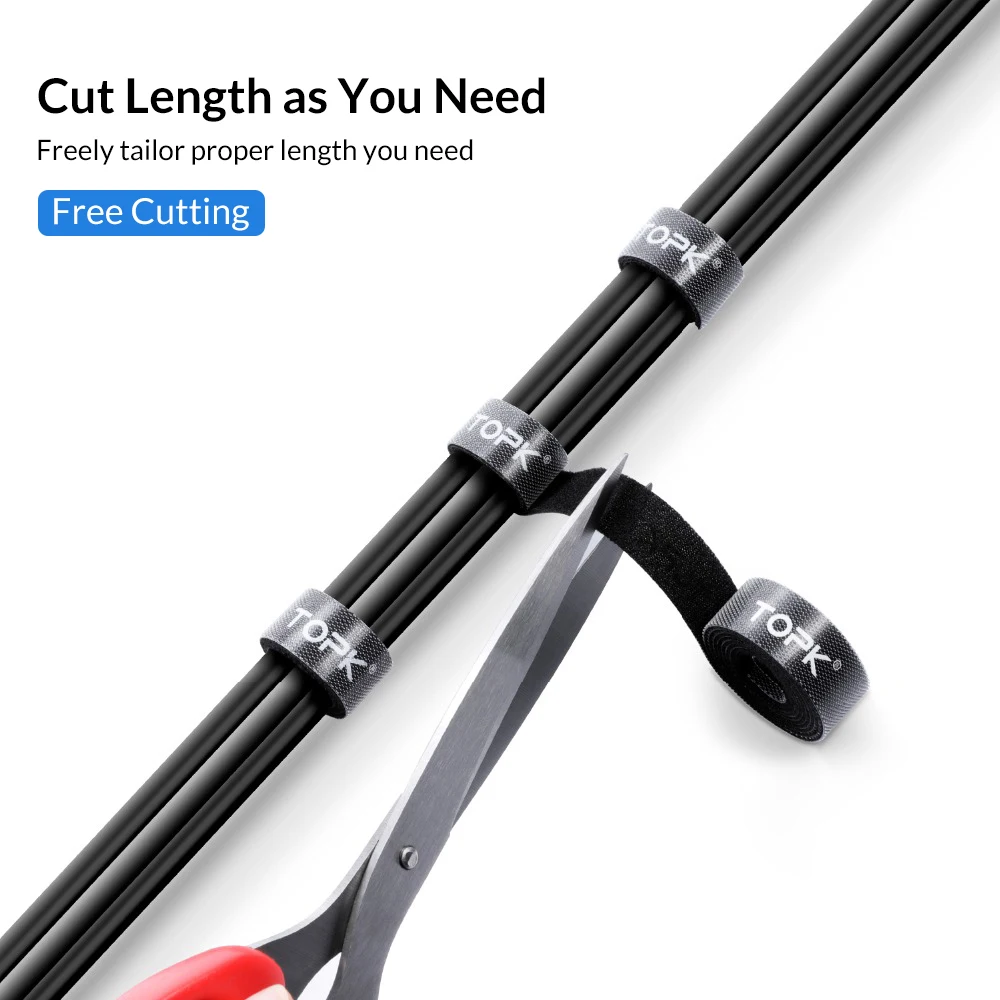 Бесплатная доставка TOPK J01 нейлон 2 м провода обертывание держатель кабеля для хранения Кабельный органайзер провода намотки шнура Органайзер