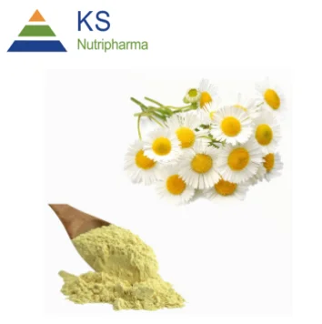
Natural Cosmetic ingredient Chamomile extract powder Apigenin 0.8% 1.2% 50% 98% 