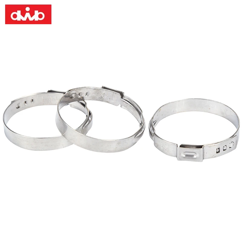 304 Stainless Steel Single Ear Hose Clamp Suitable for Automotive