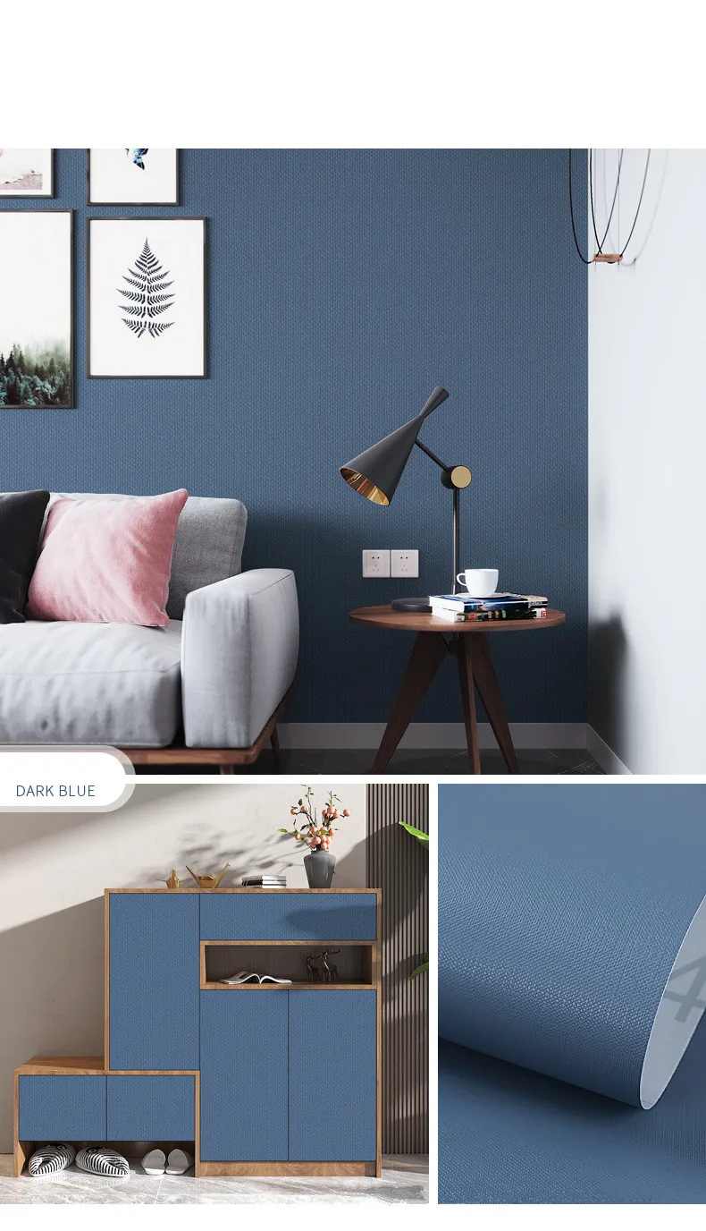 Self-adhesive wallpaper moisture-proof and waterproof wallpaper bedroom background wall desktop wardrobe decoration