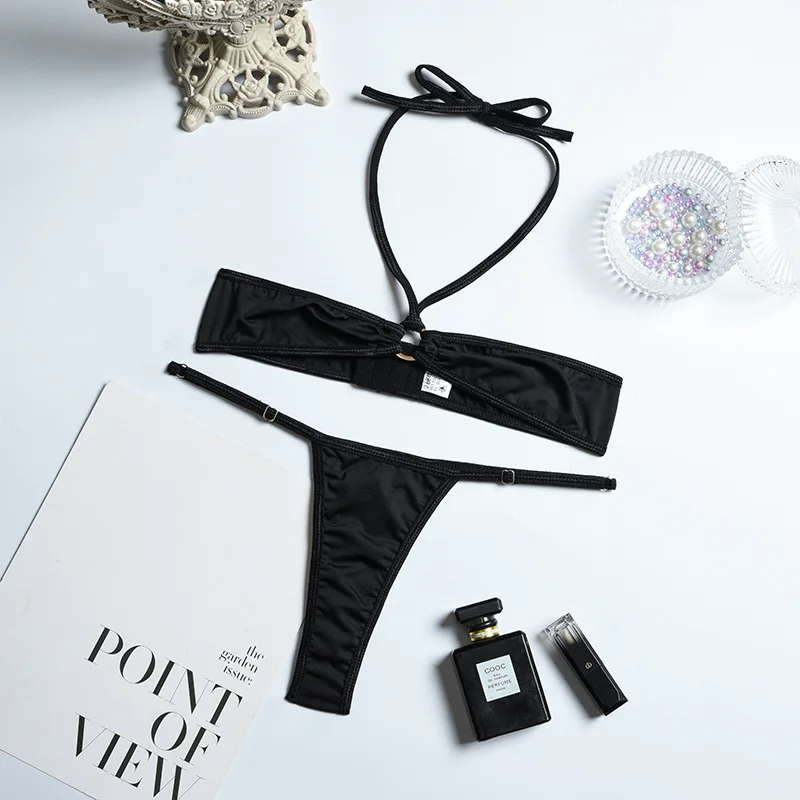 New Design Women Sexy Chest Pad Underwire Swimwear Bikini Set Bikini Set
